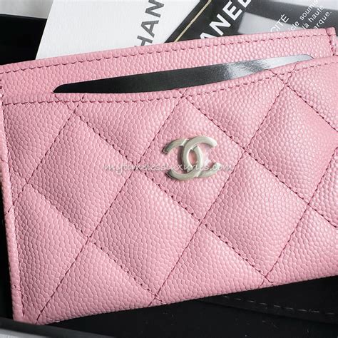 chanel 22c pink card holder|real chanel card holder.